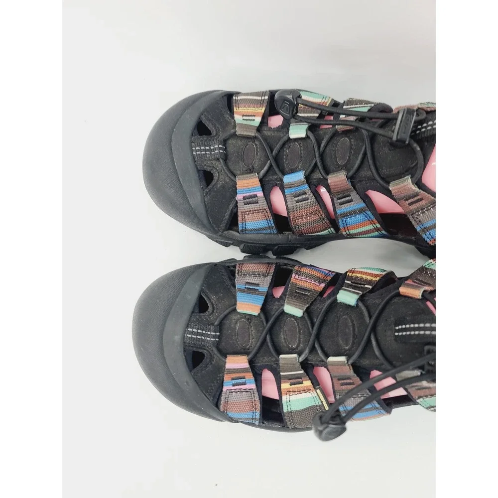 Keen, Open Toe Sport Sandals / Hiking Sandals, Men's, Size 10.5 Black Multicolor